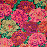 Kaffe Fassett Collective - August 2025 Tibetan Peony Red Yardage