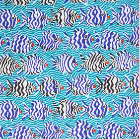 Kaffe Fassett Collective - August 2025 Minnows Aqua Yardage