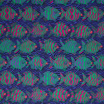 Kaffe Fassett Collective - August 2025 Minnows Blue Yardage