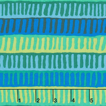 Kaffe Fassett Collective - August 2025 Zipper Stripe Green Yardage