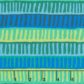 Kaffe Fassett Collective - August 2025 Zipper Stripe Green Yardage