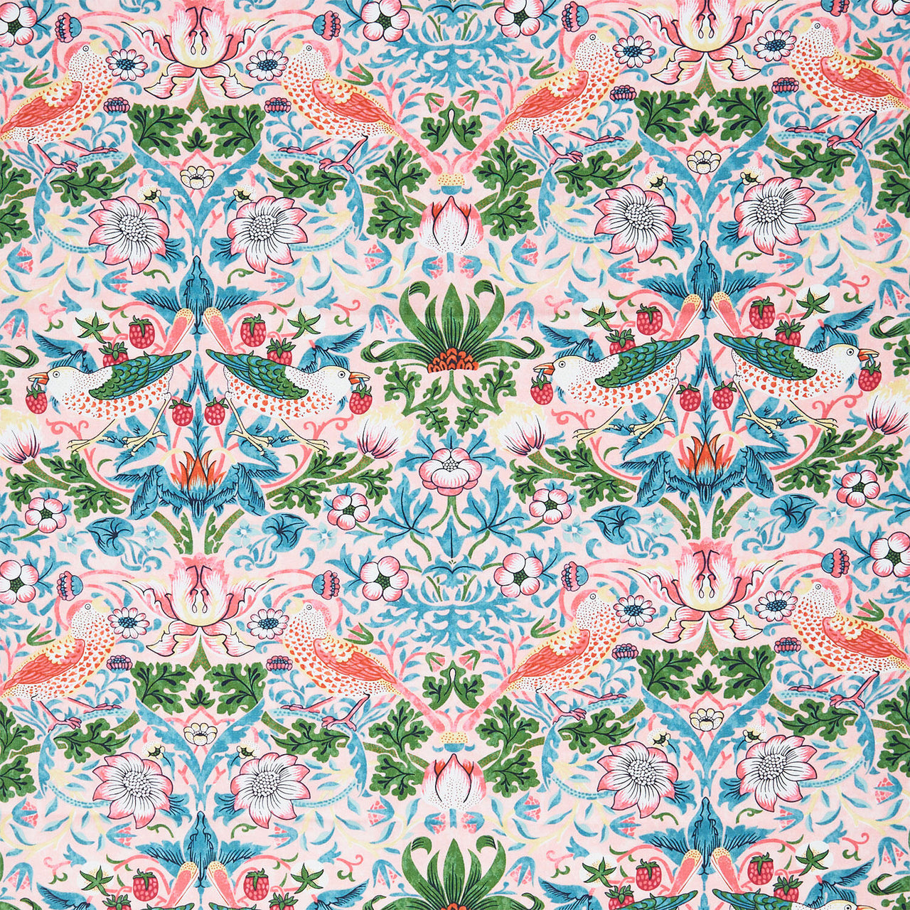 Bedford Park - Strawberry Thief Blush Yardage