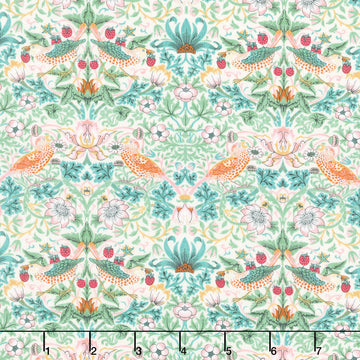 Bedford Park - Mini Strawberry Thief Mineral Yardage