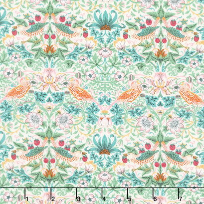 Bedford Park - Mini Strawberry Thief Mineral Yardage