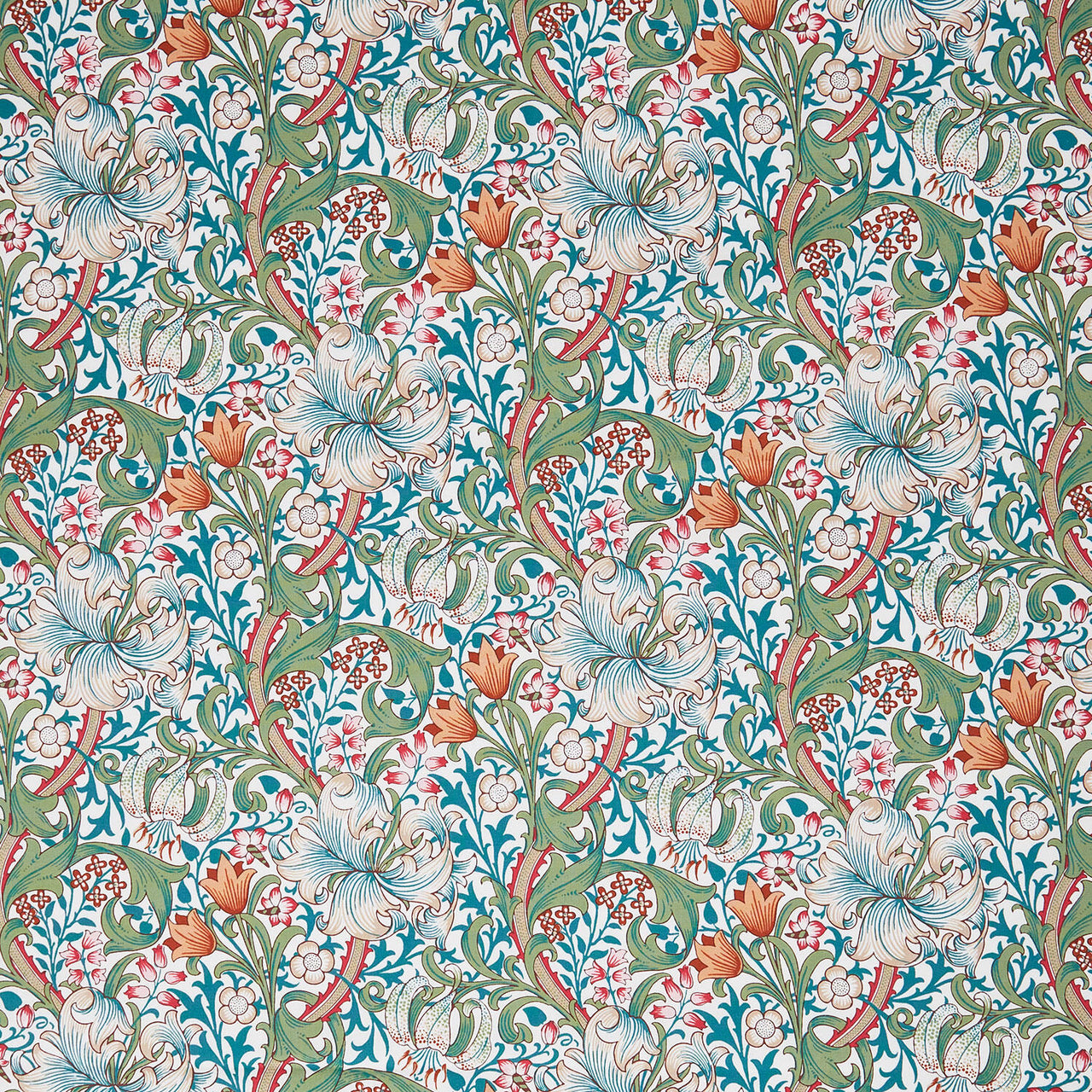 Bedford Park - Golden Lily Fuchsia Yardage