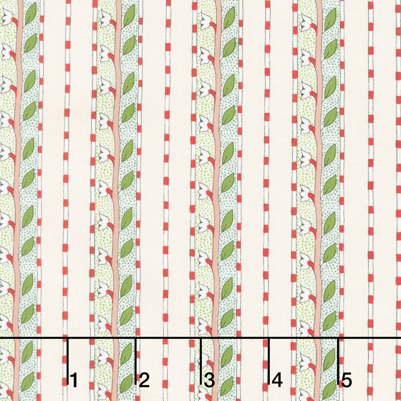 Bedford Park - Daffodil Stripe Ivory Yardage