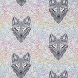 Graywork - Wolf of Pink Street Fog Yardage