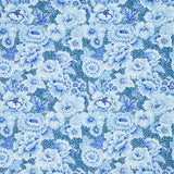 Kaffe Fassett: From the Archives - Floral with Dots Blue Yardage