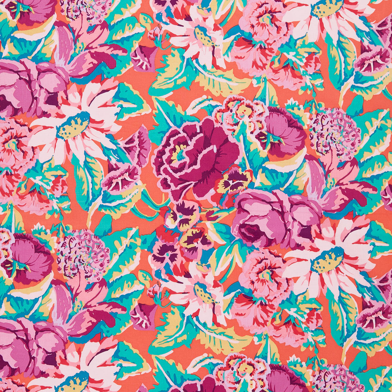 Kaffe Fassett: From the Archives - Floral Dance Magenta Yardage