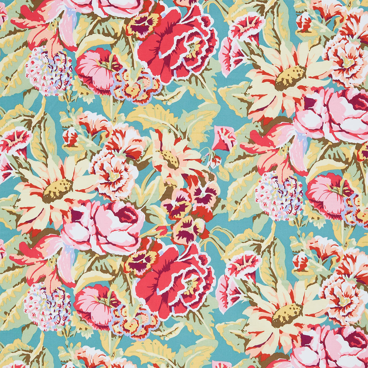 Kaffe Fassett: From the Archives - Floral Dance Pink Yardage