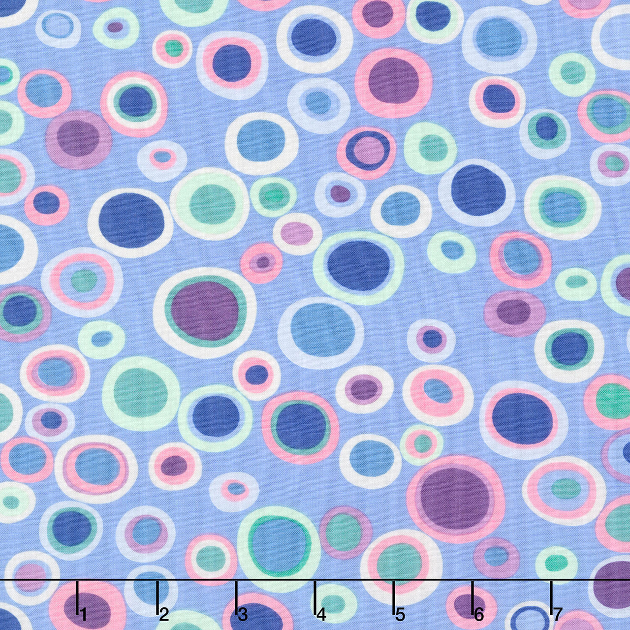 Kaffe Fassett: From the Archives - Bubbles Blue Yardage