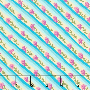 Kaffe Fassett: From the Archives - Diagonal Poppy Duck Egg Yardage