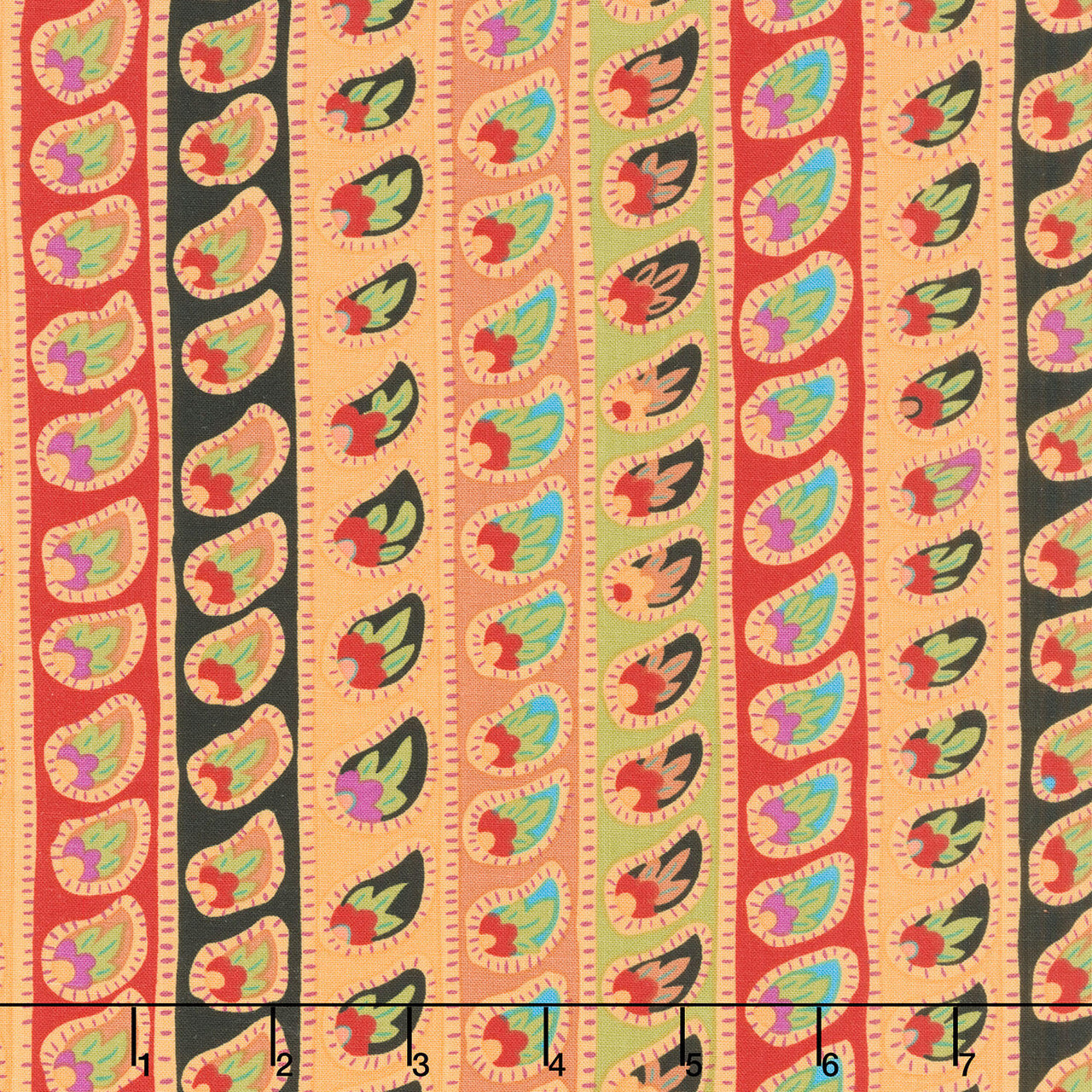 Kaffe Fassett: From the Archives - Paisley Stripe Antique Yardage