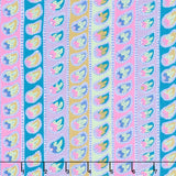 Kaffe Fassett: From the Archives - Paisley Stripe Lavender Yardage