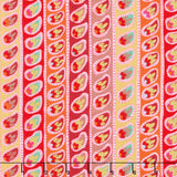 Kaffe Fassett: From the Archives - Paisley Stripe Red Yardage