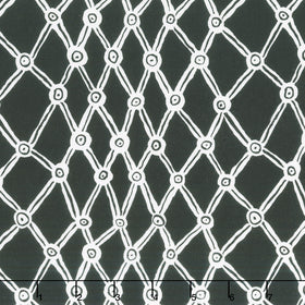 Kaffe Fassett Collective - February 2026 Nets Black-White Yardage