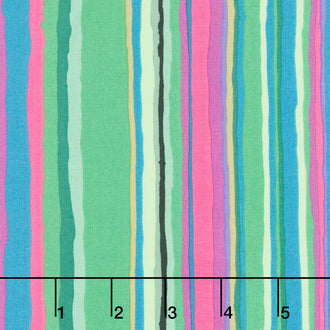 Kaffe Fassett Collective - February 2026 Echo Stripe Green Yardage