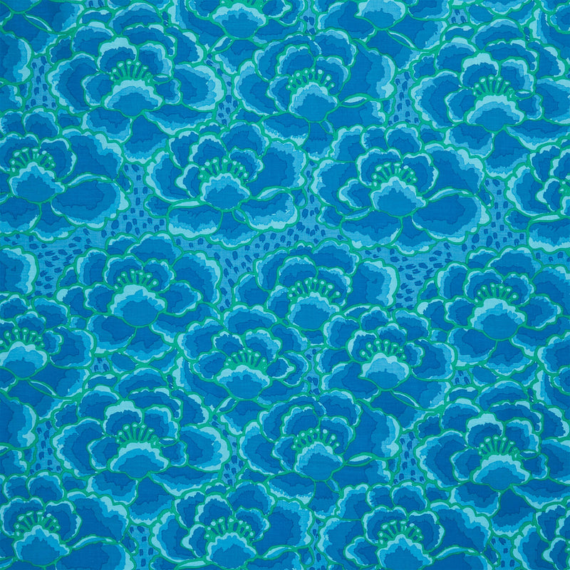 Kaffe Classics - Tonal Floral Turquoise Yardage