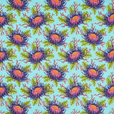 Floral Reef Collection - Friends and Anemones Seafoam Yardage
