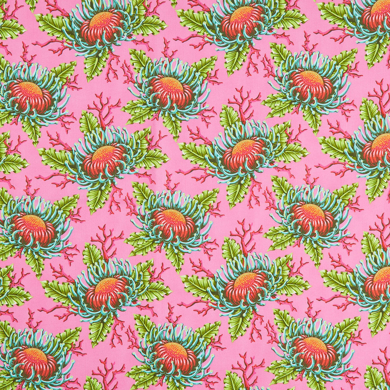 Floral Reef Collection - Friends and Anemones Coralline Yardage