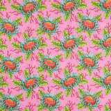 Floral Reef Collection - Friends and Anemones Coralline Yardage