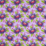 Floral Reef Collection - Friends and Anemones Ultraviolet Yardage