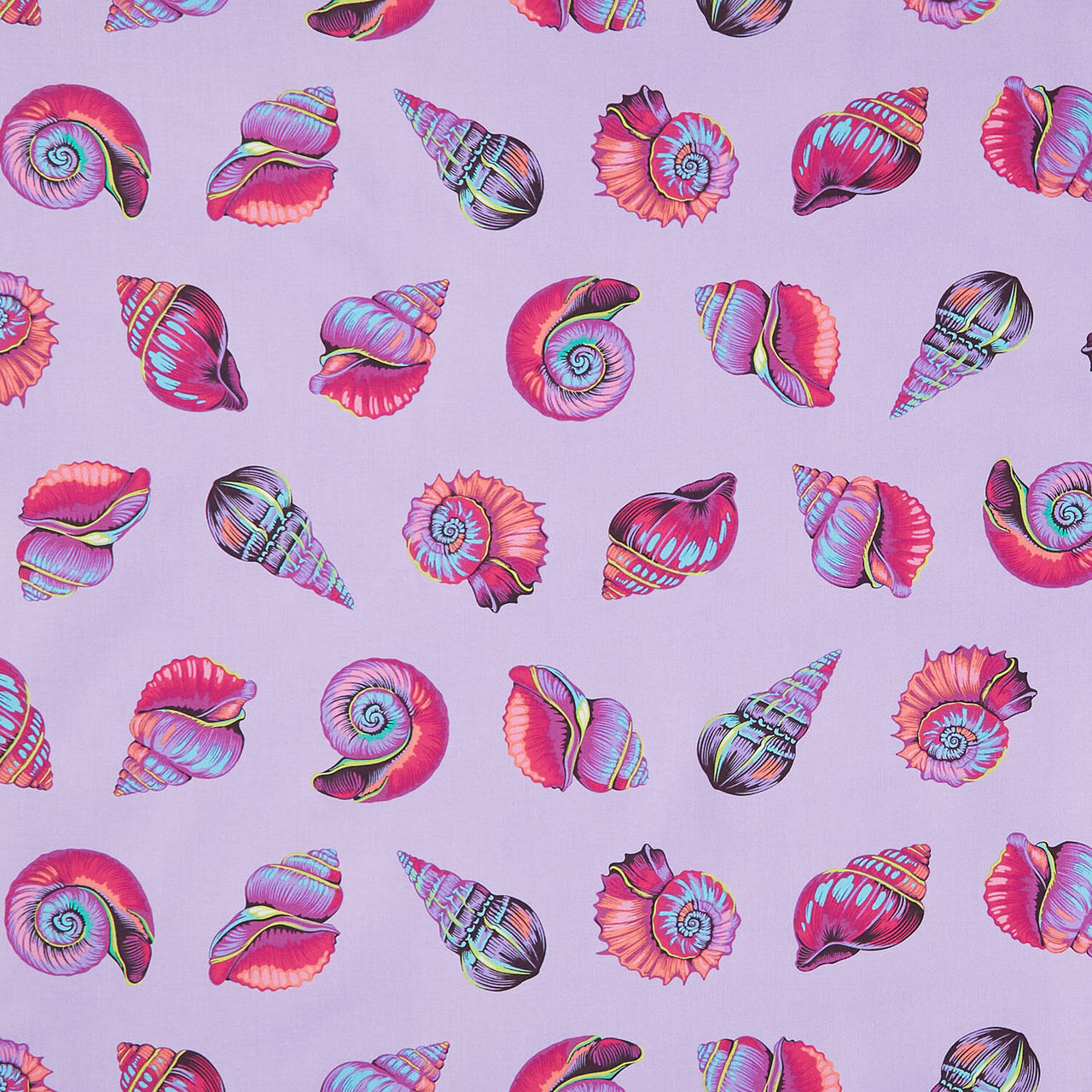Floral Reef Collection - Lil Shelly Ultraviolet Yardage