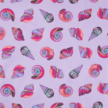 Floral Reef Collection - Lil Shelly Ultraviolet Yardage