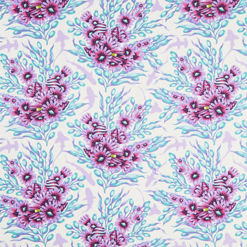 Floral Reef Collection - Shadow Sharks Ultraviolet Yardage