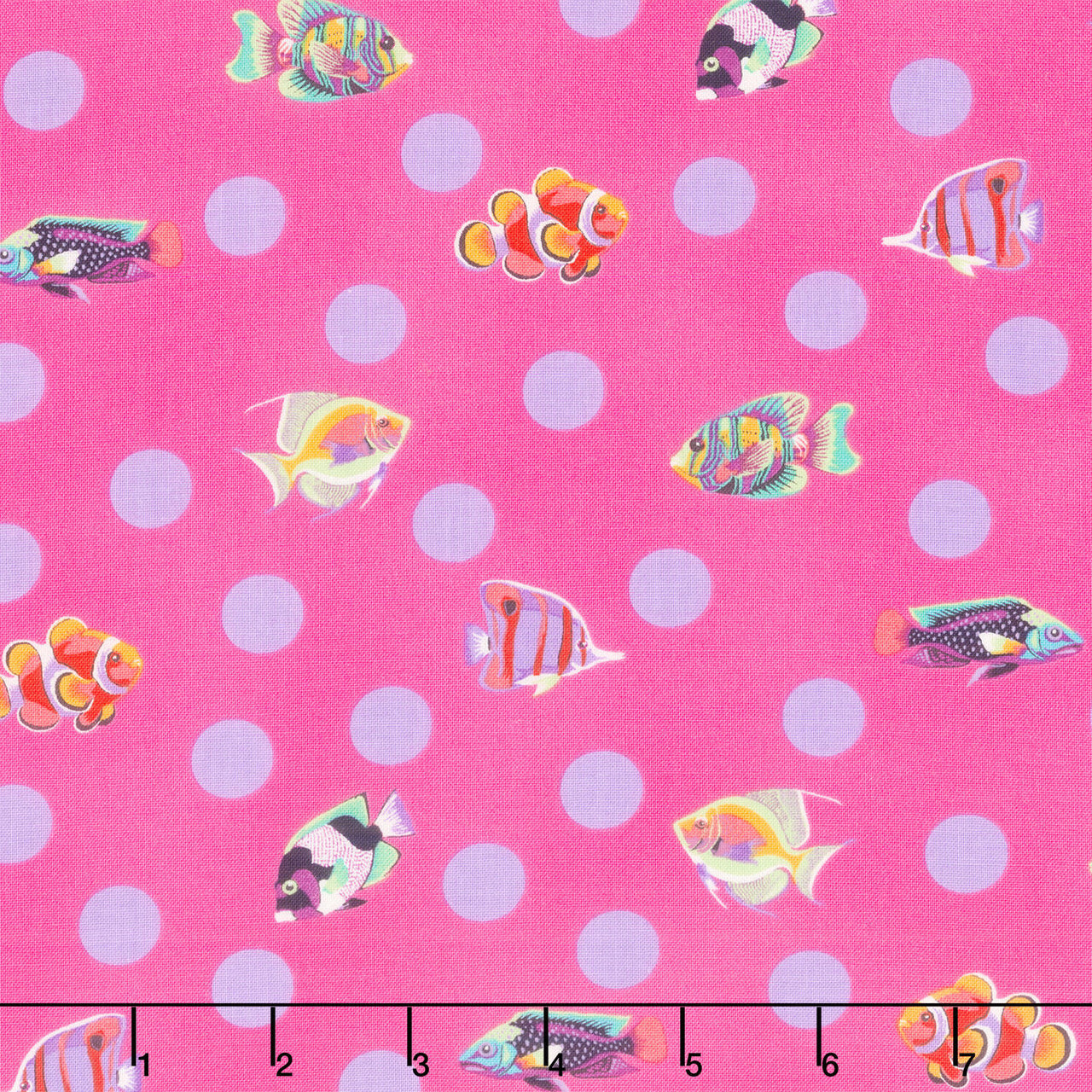Floral Reef Collection - School Crossing Delphine Yardage