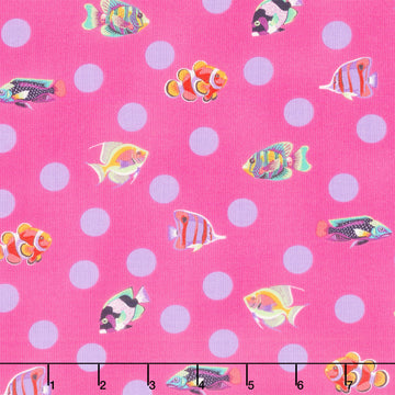 Floral Reef Collection - School Crossing Delphine Yardage