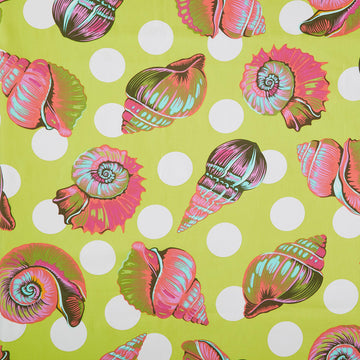 Floral Reef Collection - Big Shelly Seagrass 108" Wide Backing