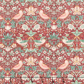Lodden - Mini Strawberry Thief Dawnrose Yardage