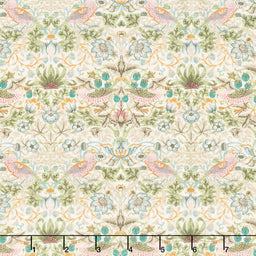 Lodden - Mini Strawberry Thief Oldgold Yardage