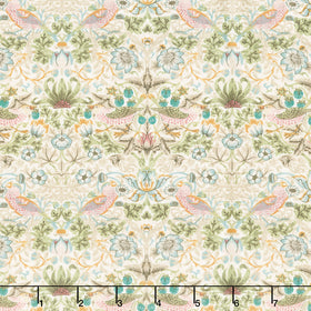 Lodden - Mini Strawberry Thief Oldgold Yardage