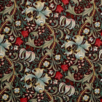 Suffolk Holiday - Golden Lily Ruby Yardage