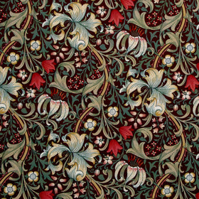 Suffolk Holiday - Golden Lily Ruby Yardage