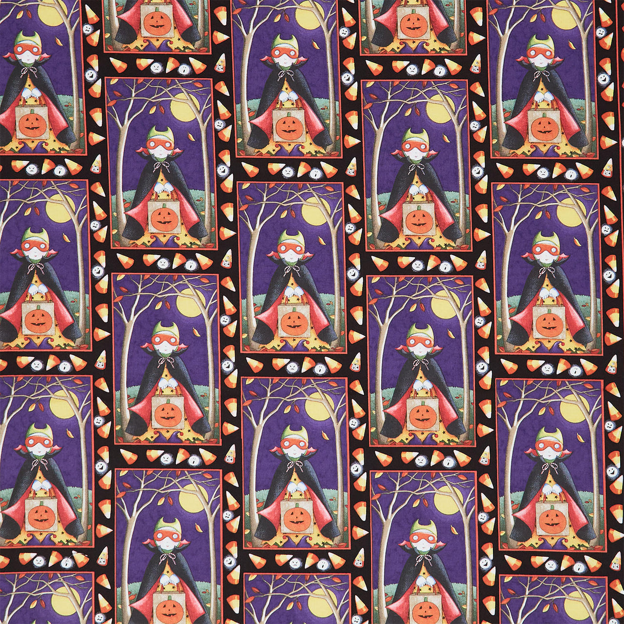 Moonlit Mischief - Halloween Trickster Multi Yardage