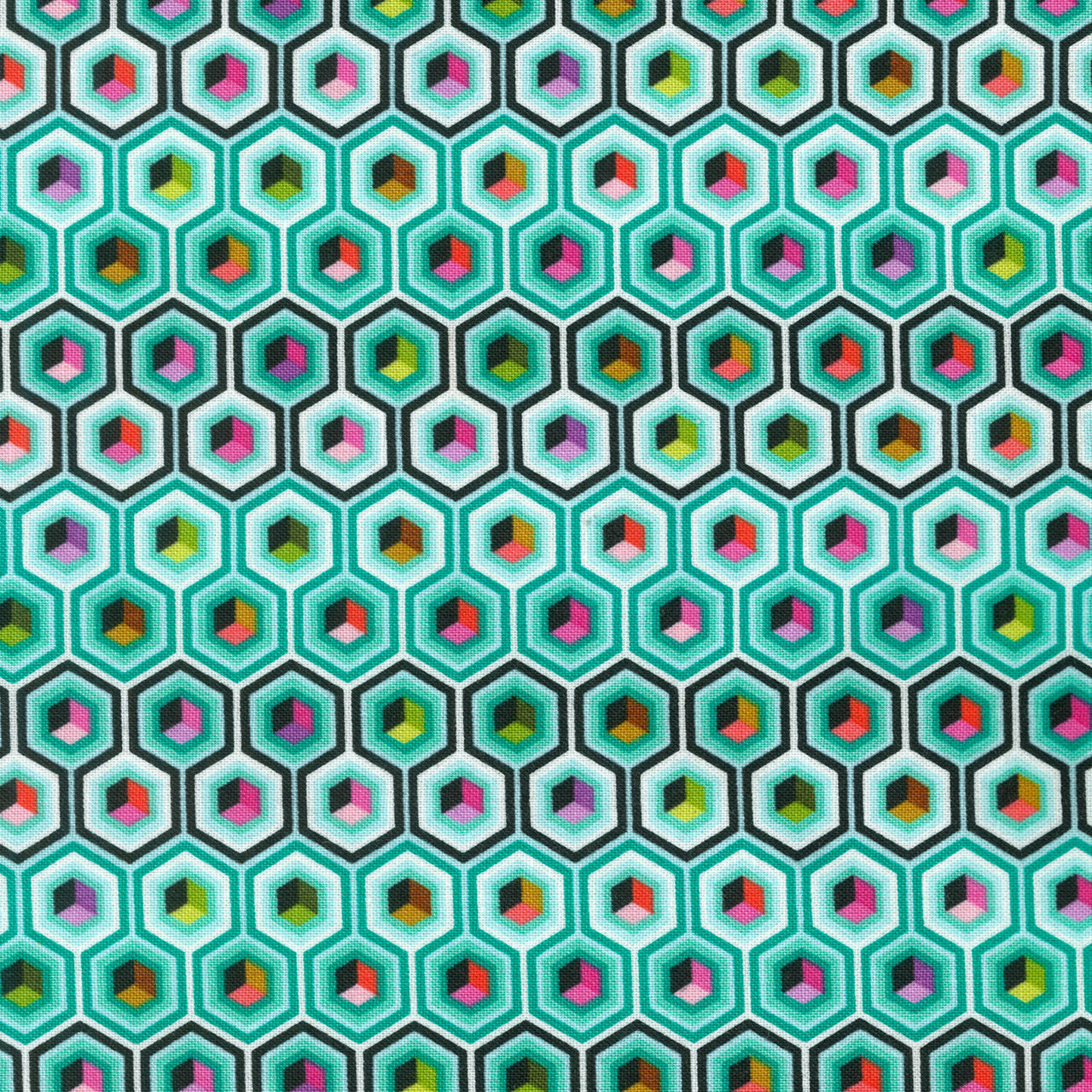 Prince Charming Deja Vu - Hex Box Sweetmint Yardage