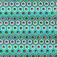 Prince Charming Deja Vu - Hex Box Sweetmint Yardage