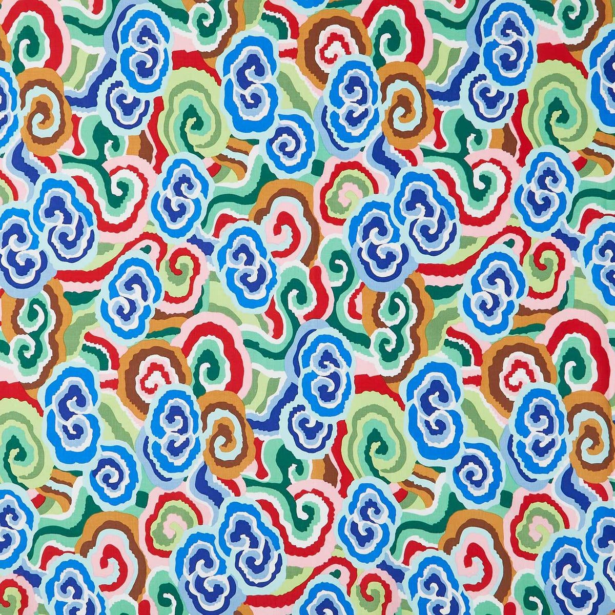 Kaffe Fassett Collective - August 2026 Cloud Scrolls Blue Yardage