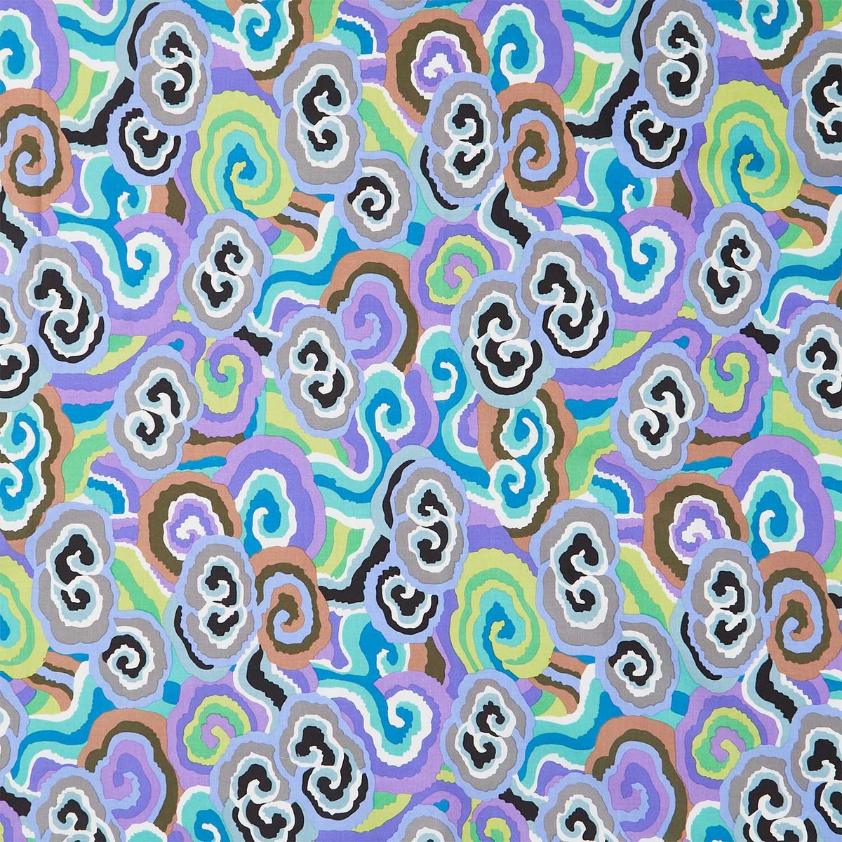 Kaffe Fassett Collective - August 2026 Cloud Scrolls Contrast Yardage