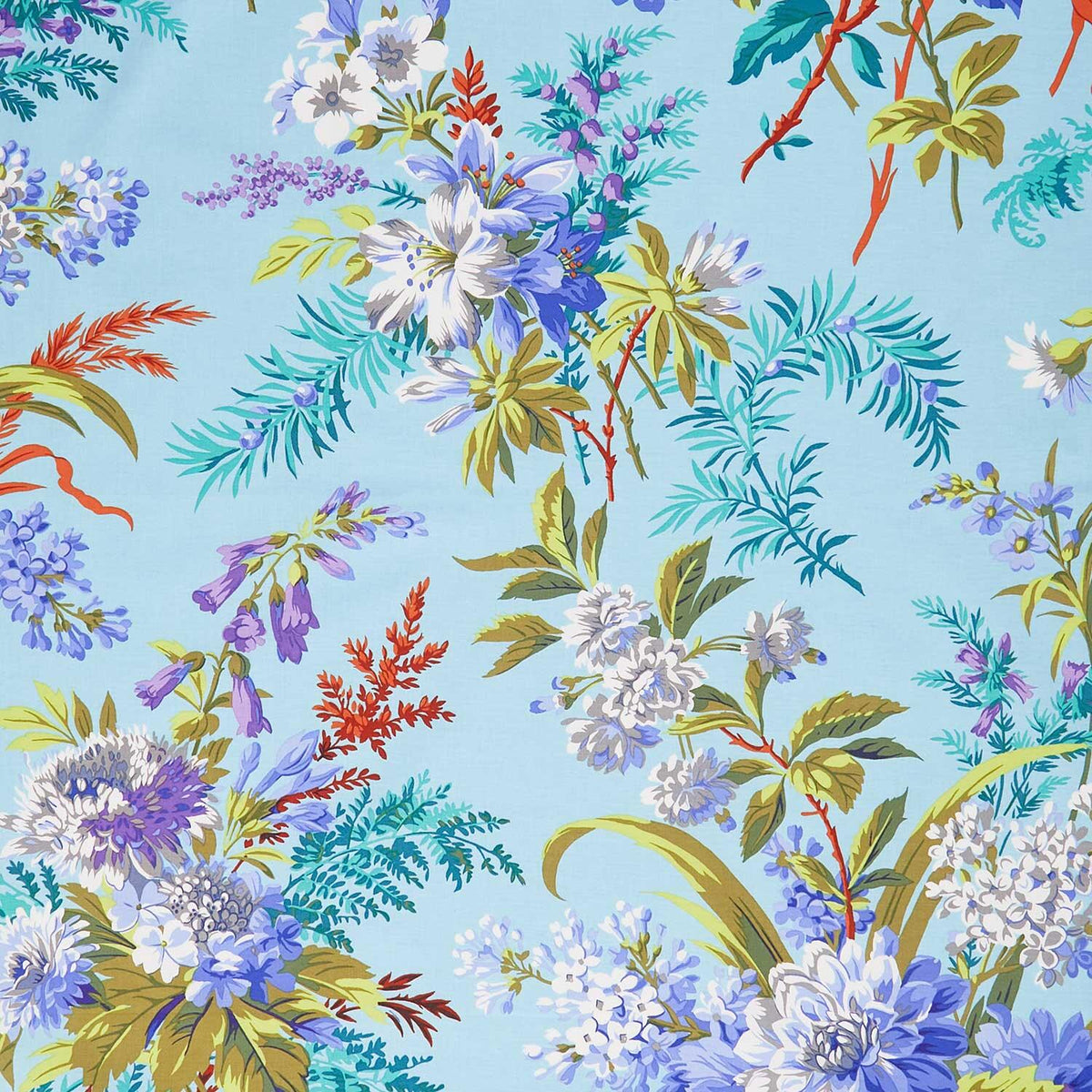 Kaffe Fassett Collective - August 2026 Jardin Blue Yardage