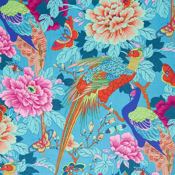Kaffe Fassett Collective - August 2026 Birds and Bees Blue Yardage