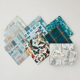 Eclectic Elements Palette Teal Fat Quarter Bundle