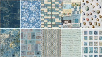 Eclectic Elements - Palette Blue Fat Quarter Bundle