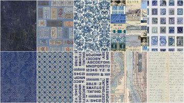 Eclectic Elements - Palette Indigo Fat Quarter Bundle