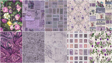 Eclectic Elements Palette Purple Fat Quarter Bundle