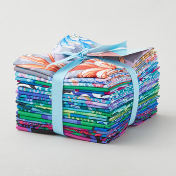 Kaffe Fassett Collective August 2025 Cool Colorstory Fat Quarter Bundle