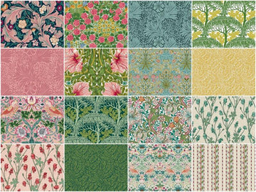 Katoen Percal stof - William Morris Vintage Designs - Kledij Materiaal Meter - Fat Quarter Bundel - 4 Designs - Bundel 4 Katoen Percal stof - William Morris Vintage Designs - Kledij Materiaal Meter - Fat Quarter Bundel - 4 Designs - Bundel 4